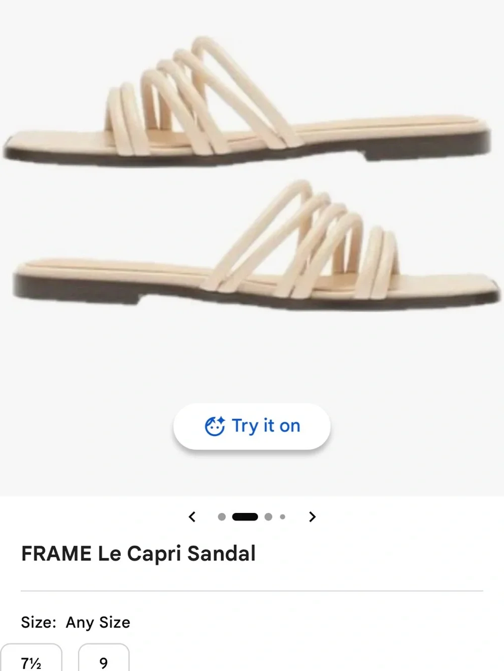 FRAME- Le Capri Leather Sandals